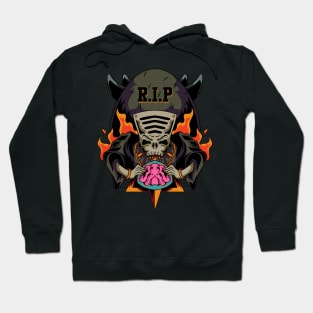 Grim Reaper Monster Take the control of your Brain Hoodie